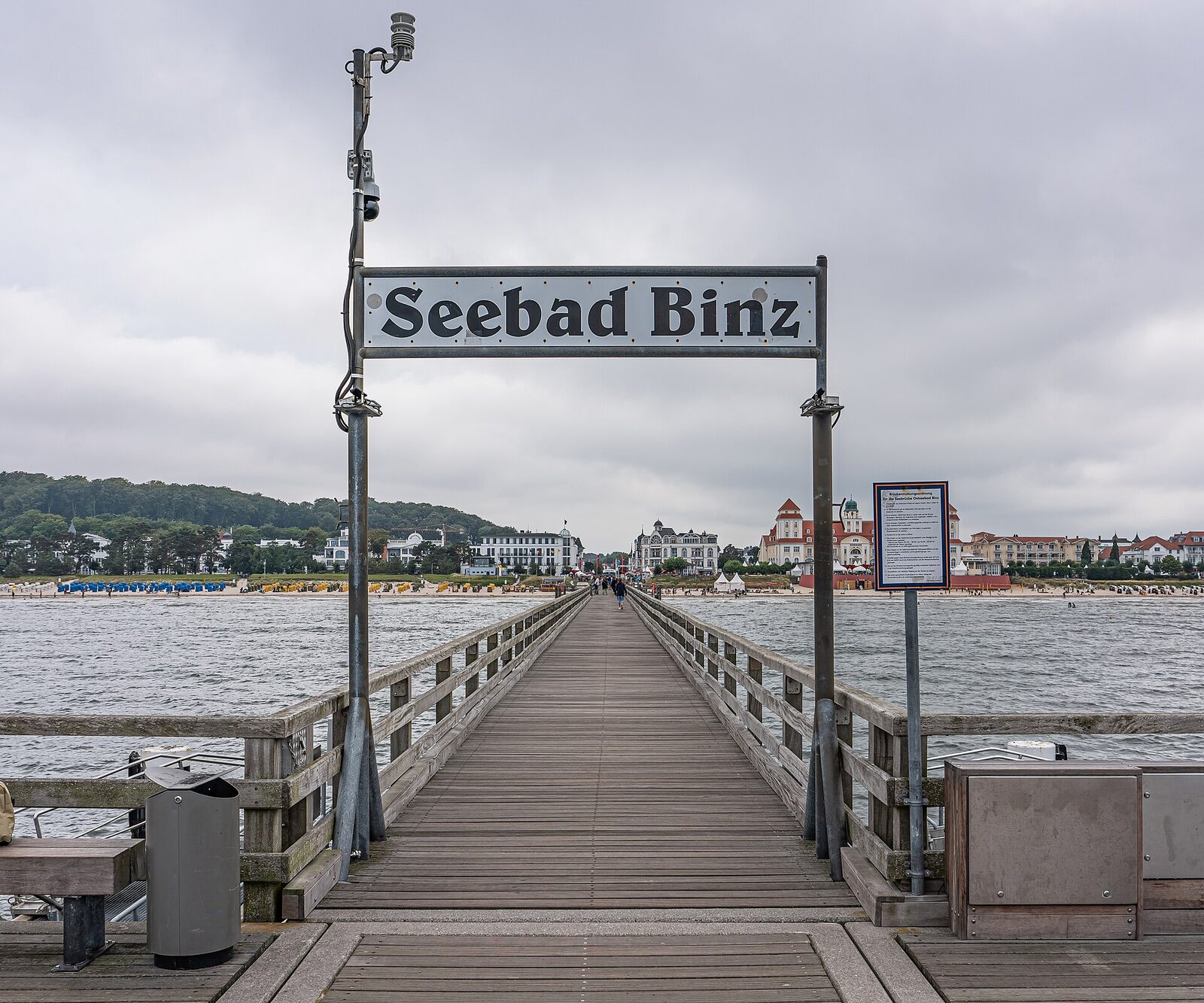 Molo v lázeňském městě Binz na Rujáně